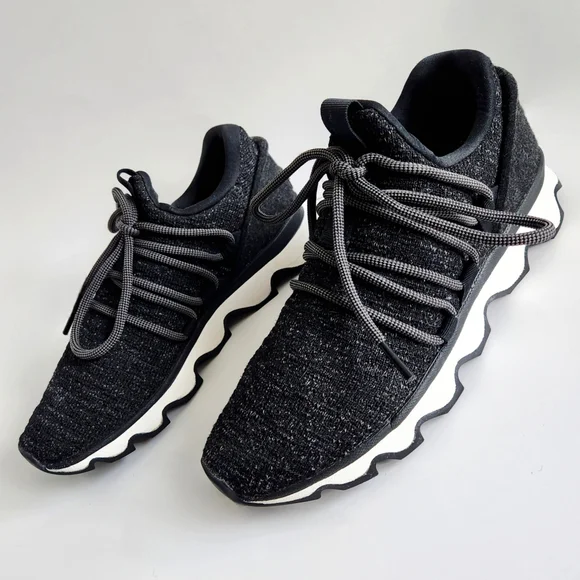 Sorel Kinetic Lace Sneakers, Cool Modern Streetwear, Black & White Size 7.5 - Picture 12 of 16